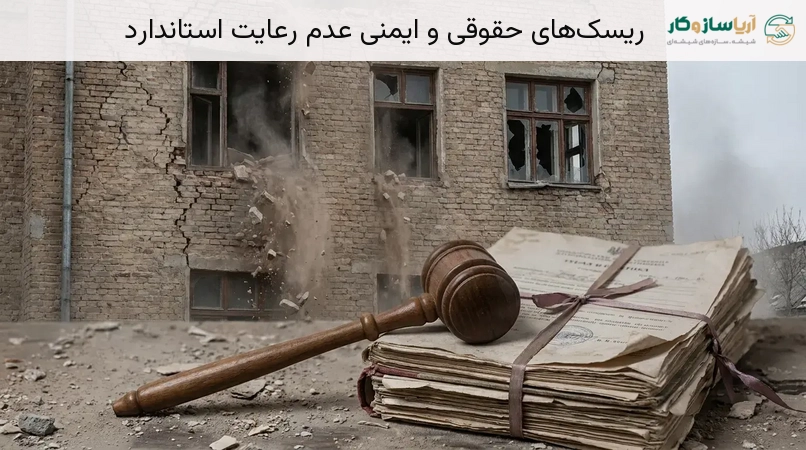 ریسکهای حقوقی و ایمنی عدم رعایت استاندارد