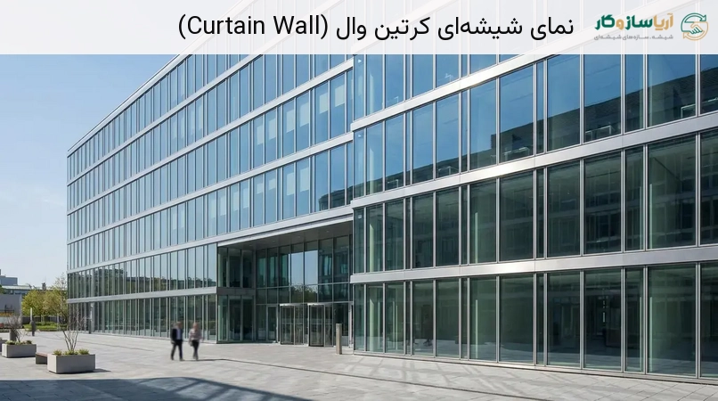 نمای شیشه‌ای کرتین وال (Curtain Wall)