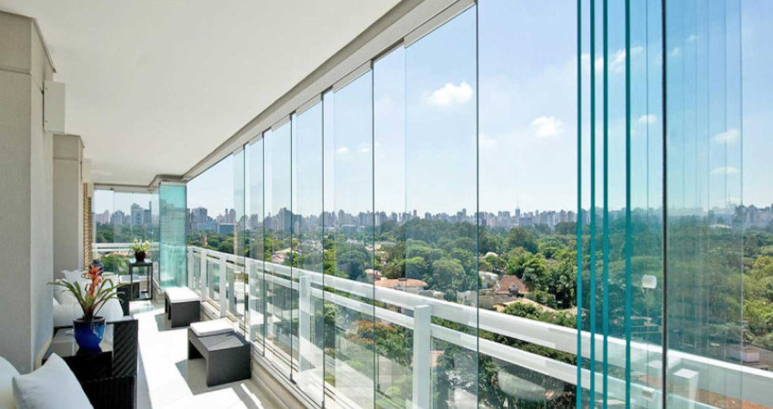 بالکن شیشه ای تاشو یا آکاردئونی (Retractable Glass Balcony)