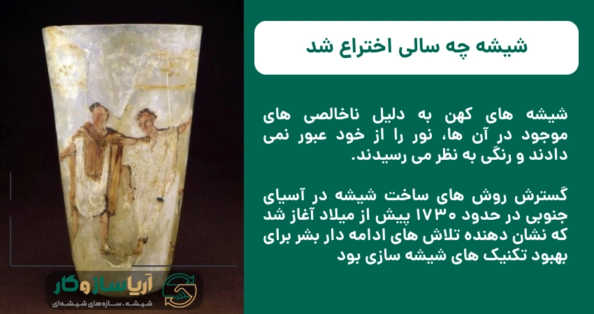 شیشه چه سالی اختراع شد